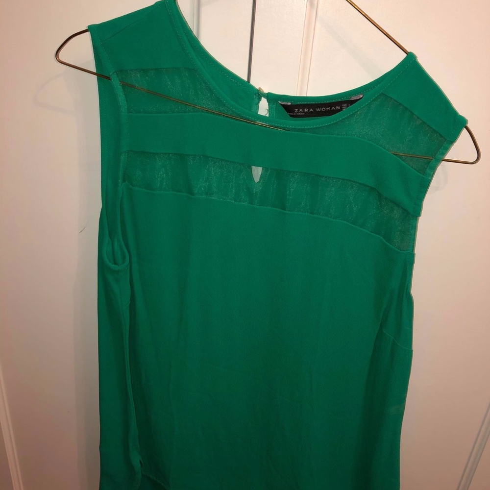 Zara Mesh Top